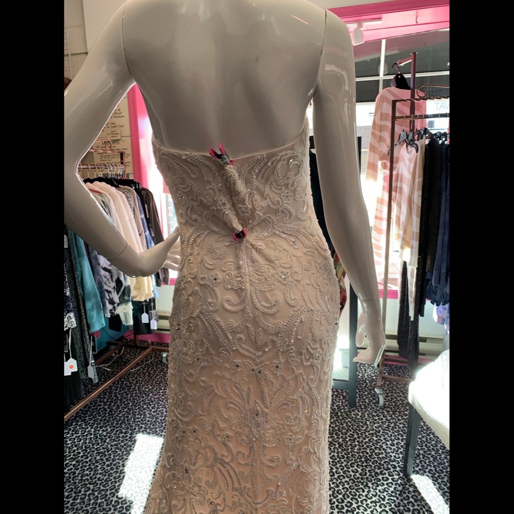 Scala Pink Strapless Gown - Picture 6 of 6